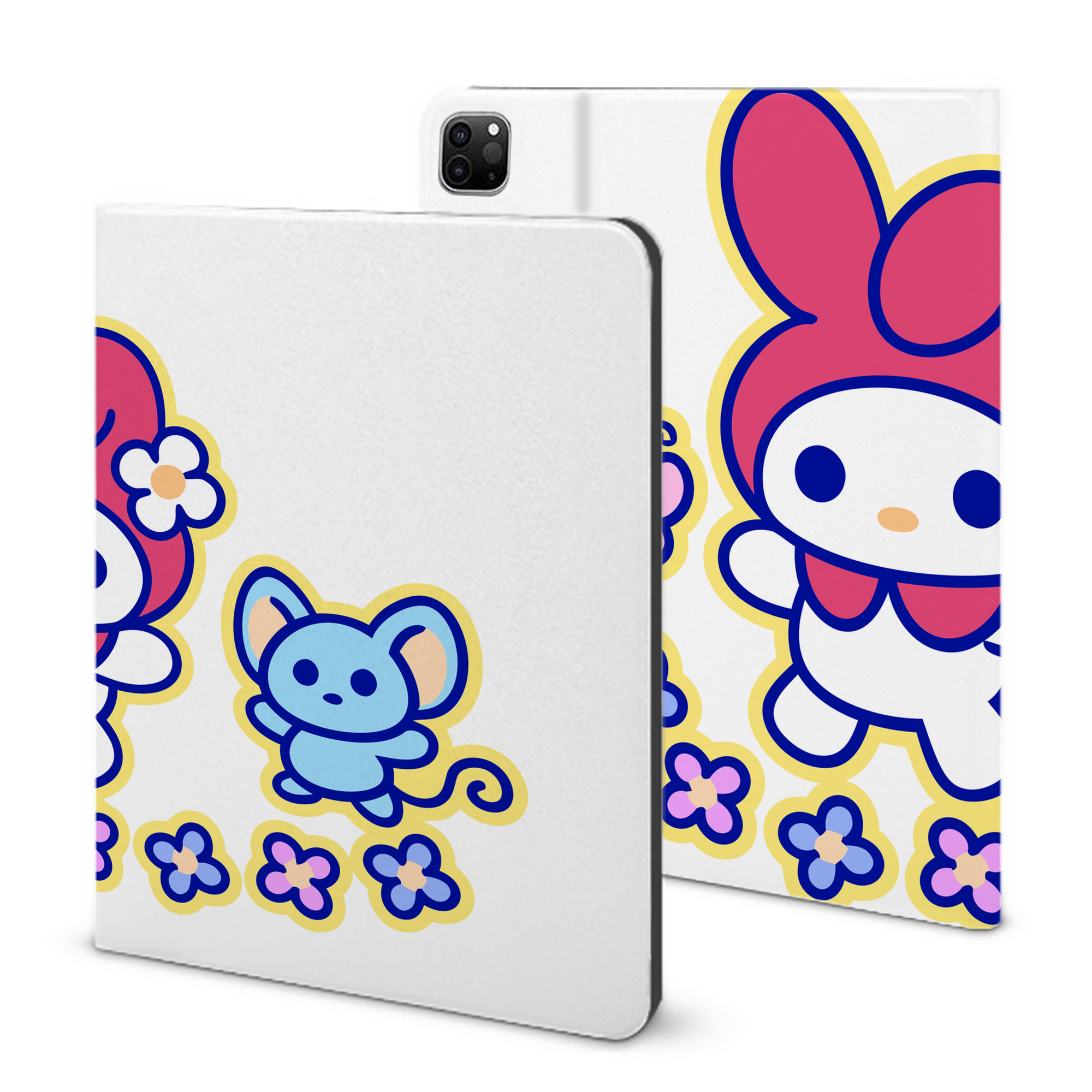 （画像用） Hello Kitty ハローキティ IPad ケース ブック型 PUレザー TPU 耐衝撃 軽量 薄型 ペン収納なし 全面保護 IPad 各モデル対応